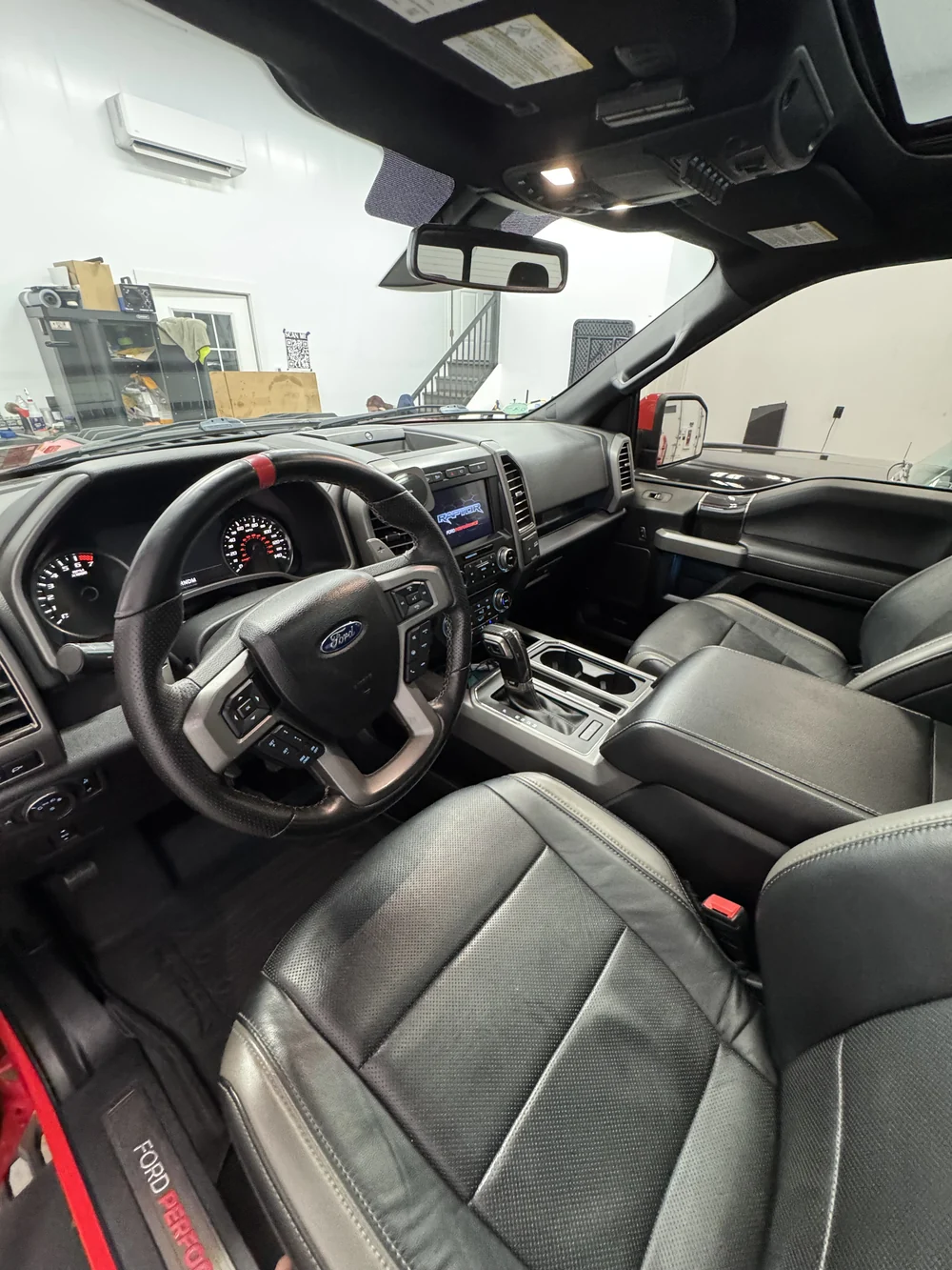 Detailed truck interior and dashboard